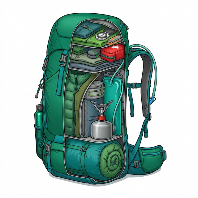 Backpack Packing Zones Guide